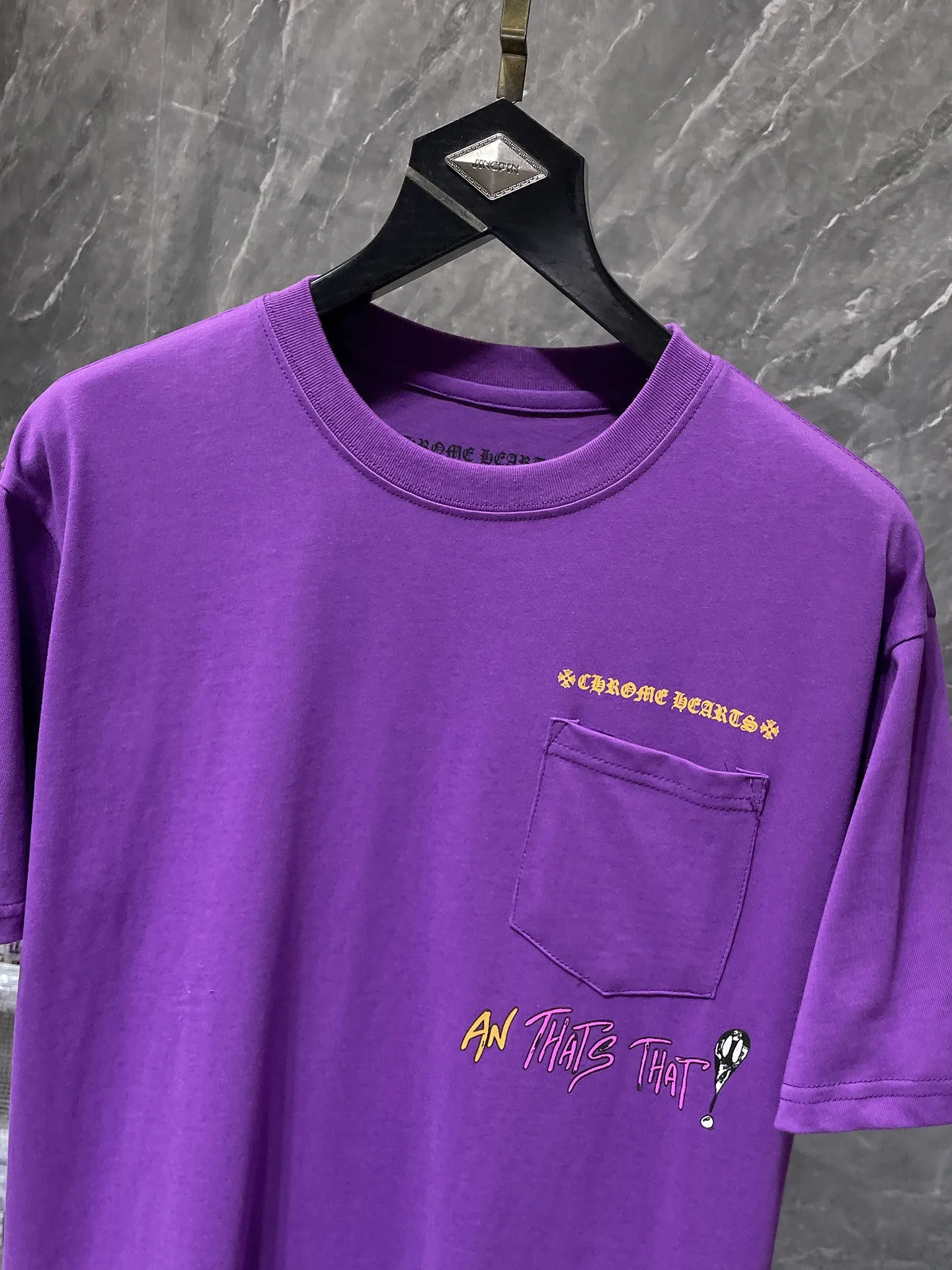 P130 New in summer Chrome Hearts 25ss High weight, environmentally friendly and high-quality top-quality fabric 260g~270g Chrome Matty Boy purple short-sleeved counter synchronization 1:1 replica version Recommended color: purple